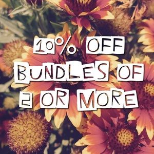10% off bundles of 2 or more!!!!